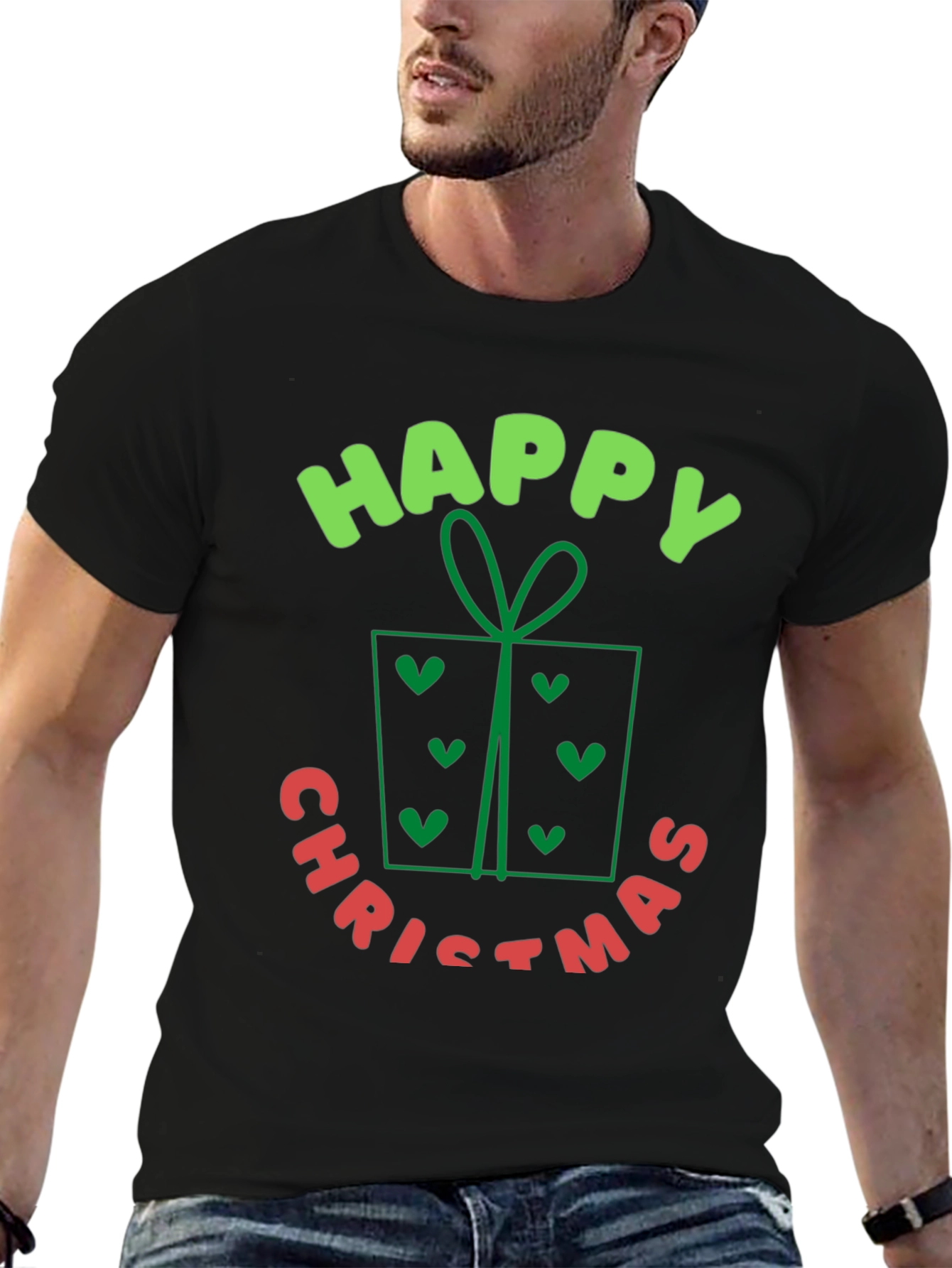 Happy Christmas T-Shirt - Holiday Festive Gift