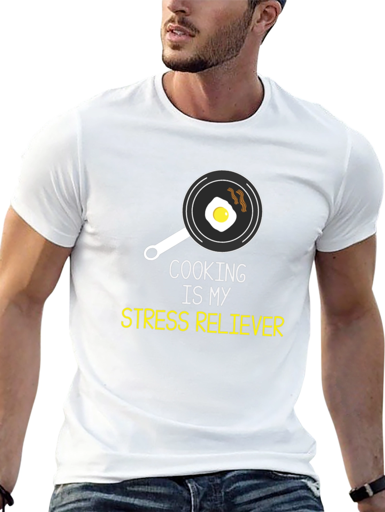 Cooking is My Stress Reliever Graphic T-Shirt
