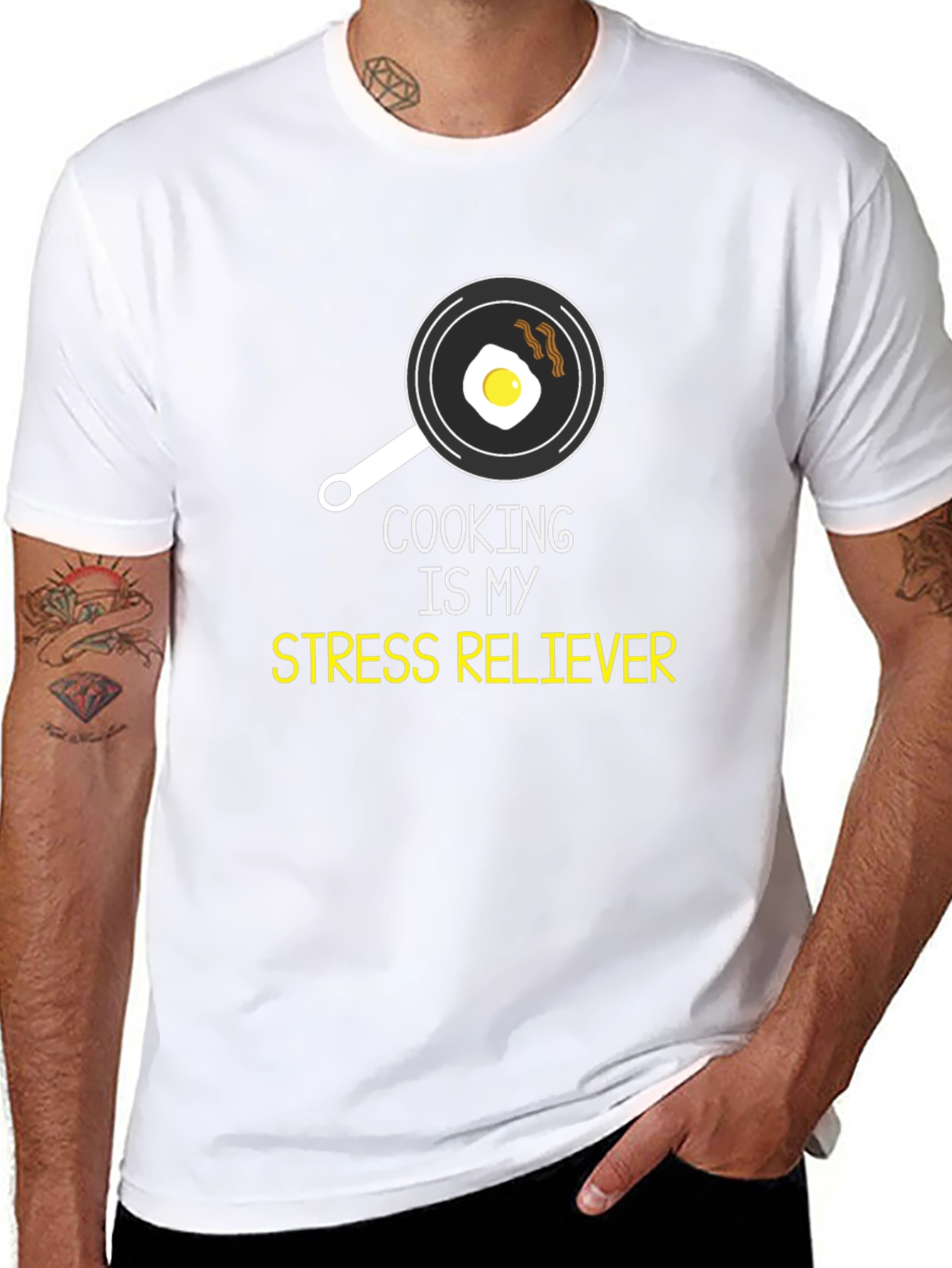 Cooking is My Stress Reliever Graphic T-Shirt