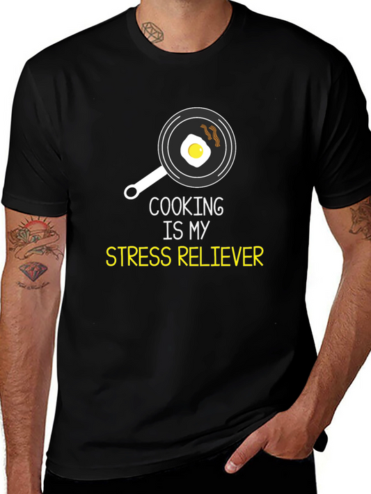 Cooking is My Stress Reliever Graphic T-Shirt