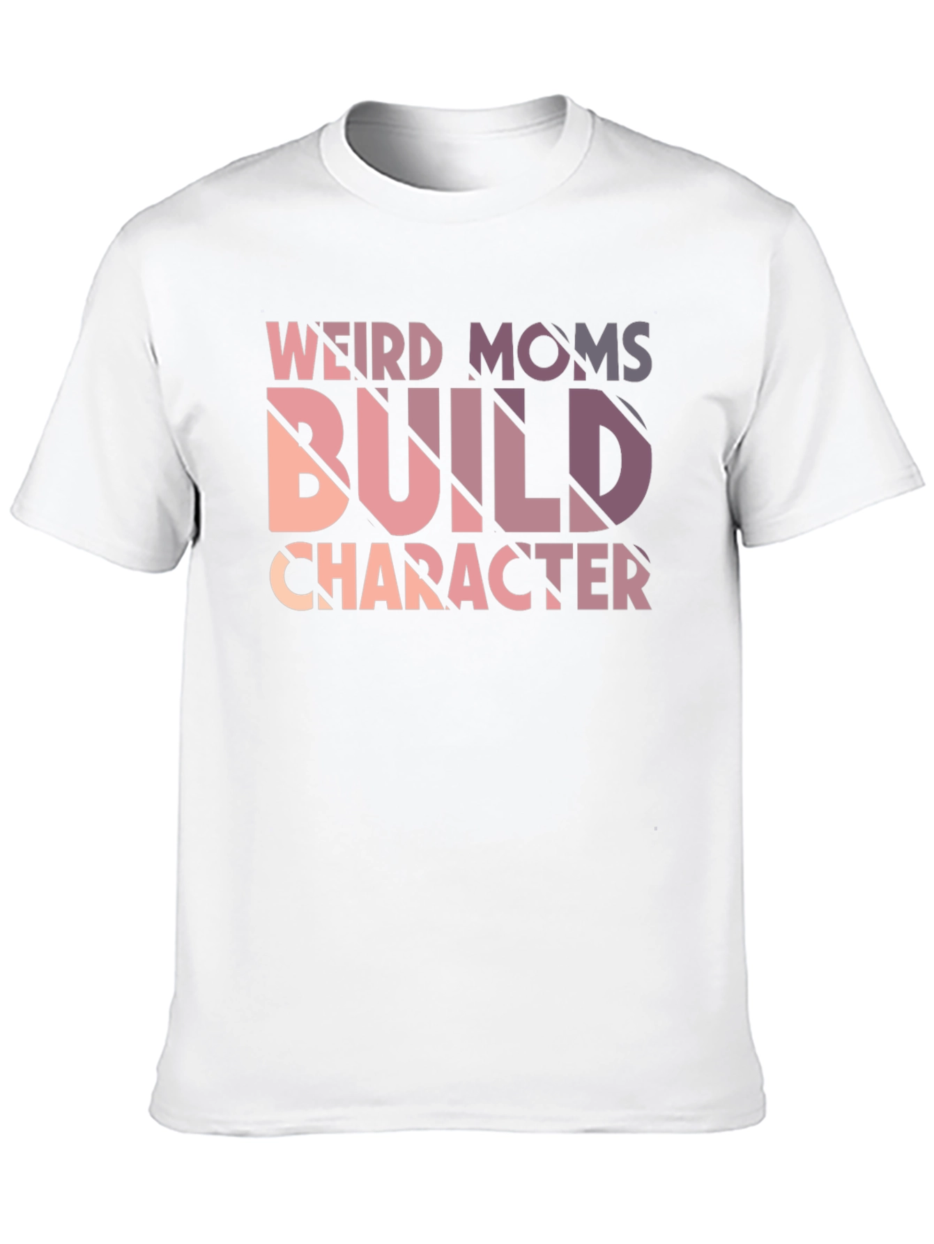Weird Moms Build Character Black Graphic Tee