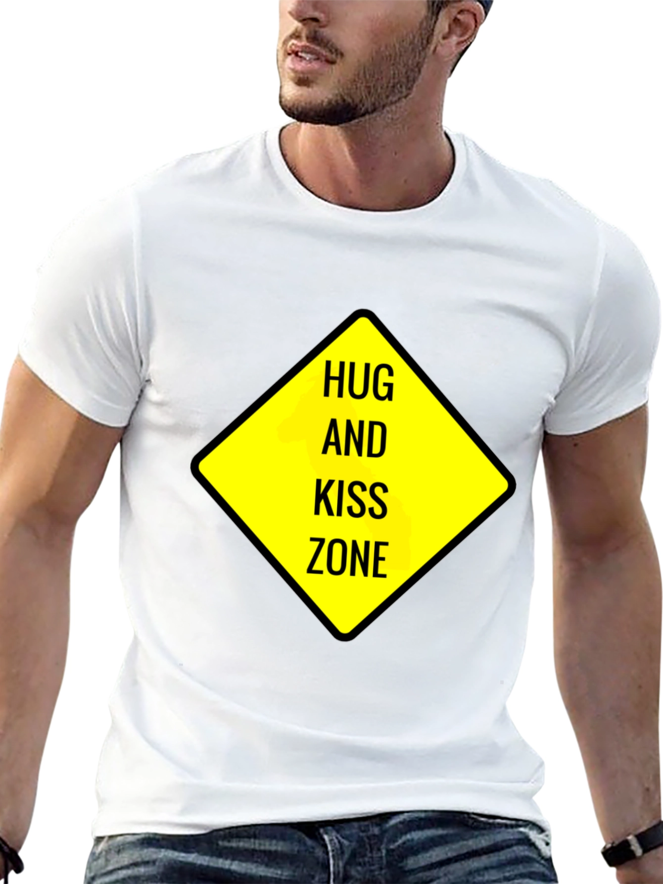 Hug and Kiss Zone Graphic T-Shirt