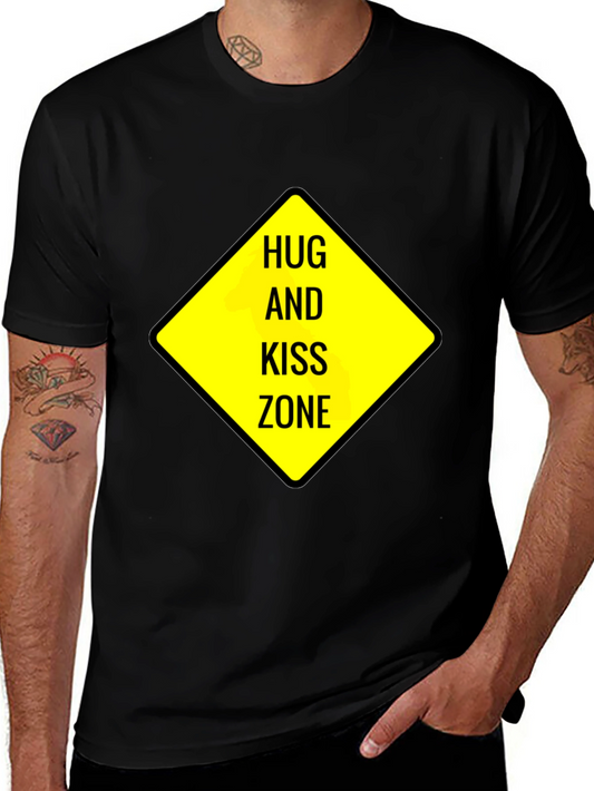 Hug and Kiss Zone Graphic T-Shirt