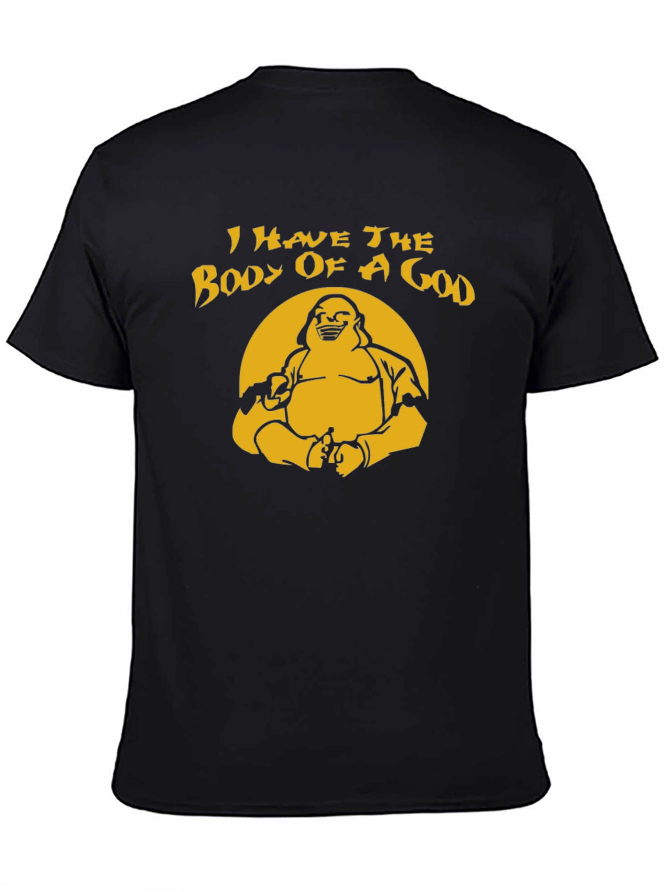 Humorous Body of a God Graphic T-Shirt