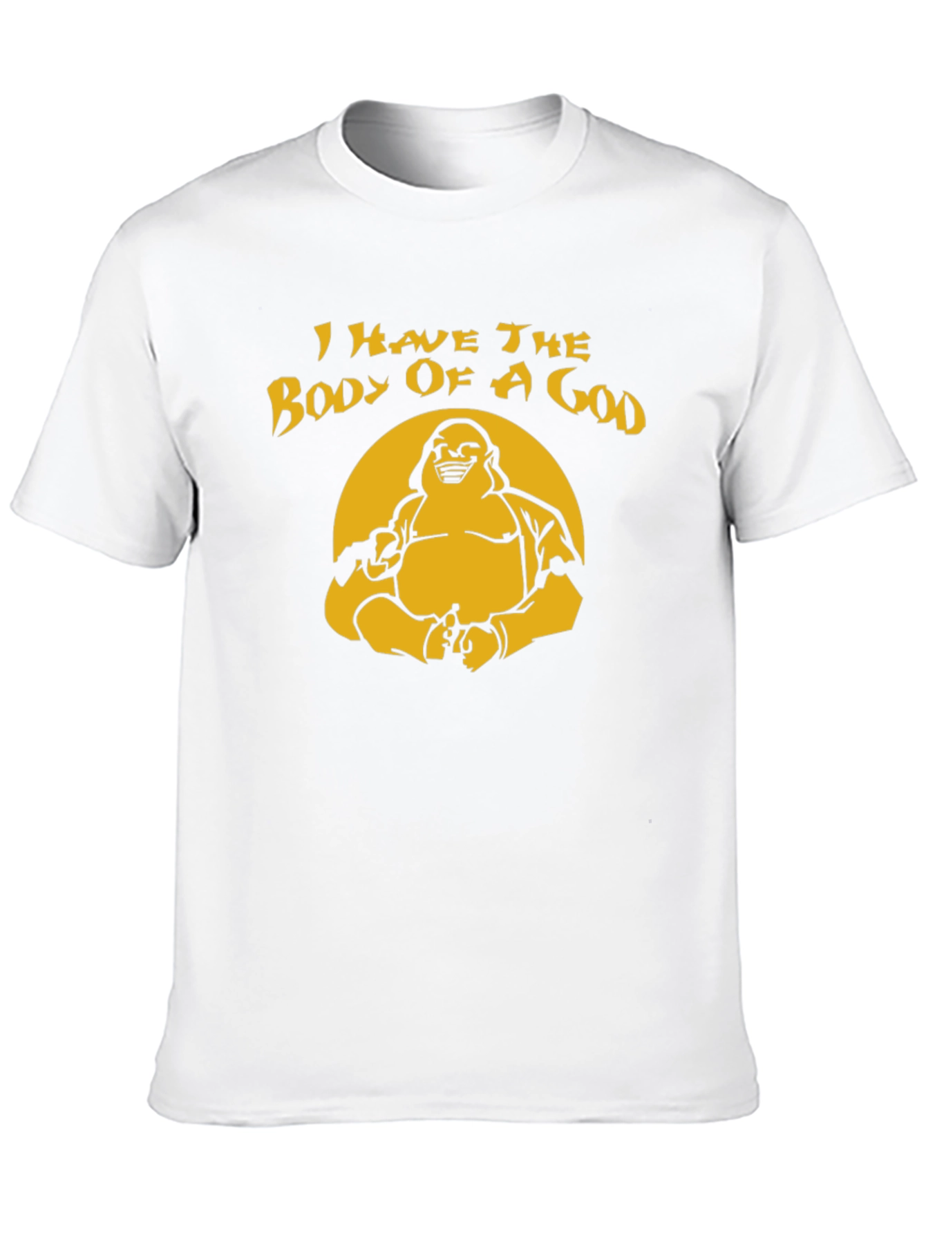 Humorous Body of a God Graphic T-Shirt