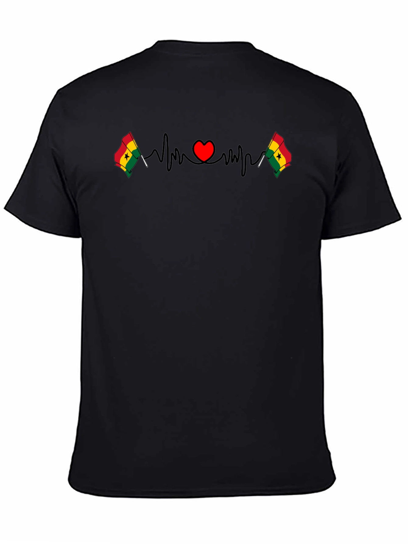 Ghana Heartbeat T-Shirt - Country Pride Tee