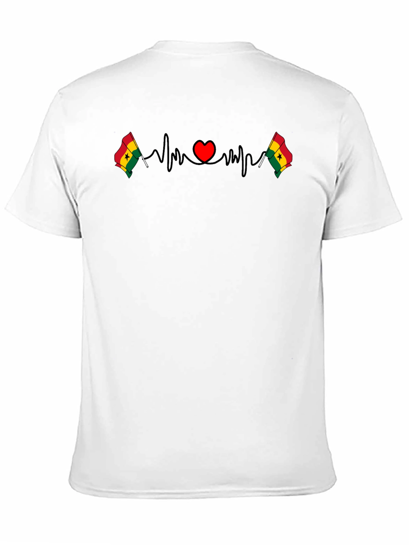 Ghana Heartbeat T-Shirt - Country Pride Tee