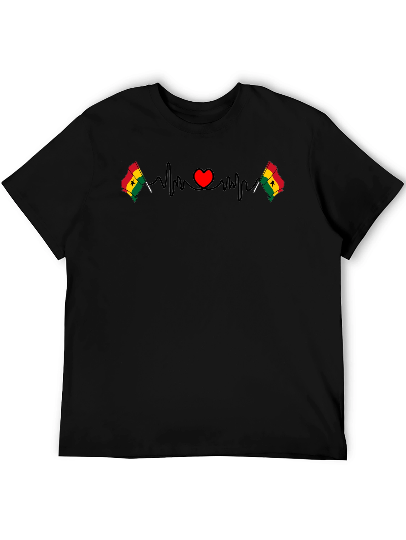 Ghana Heartbeat T-Shirt - Country Pride Tee
