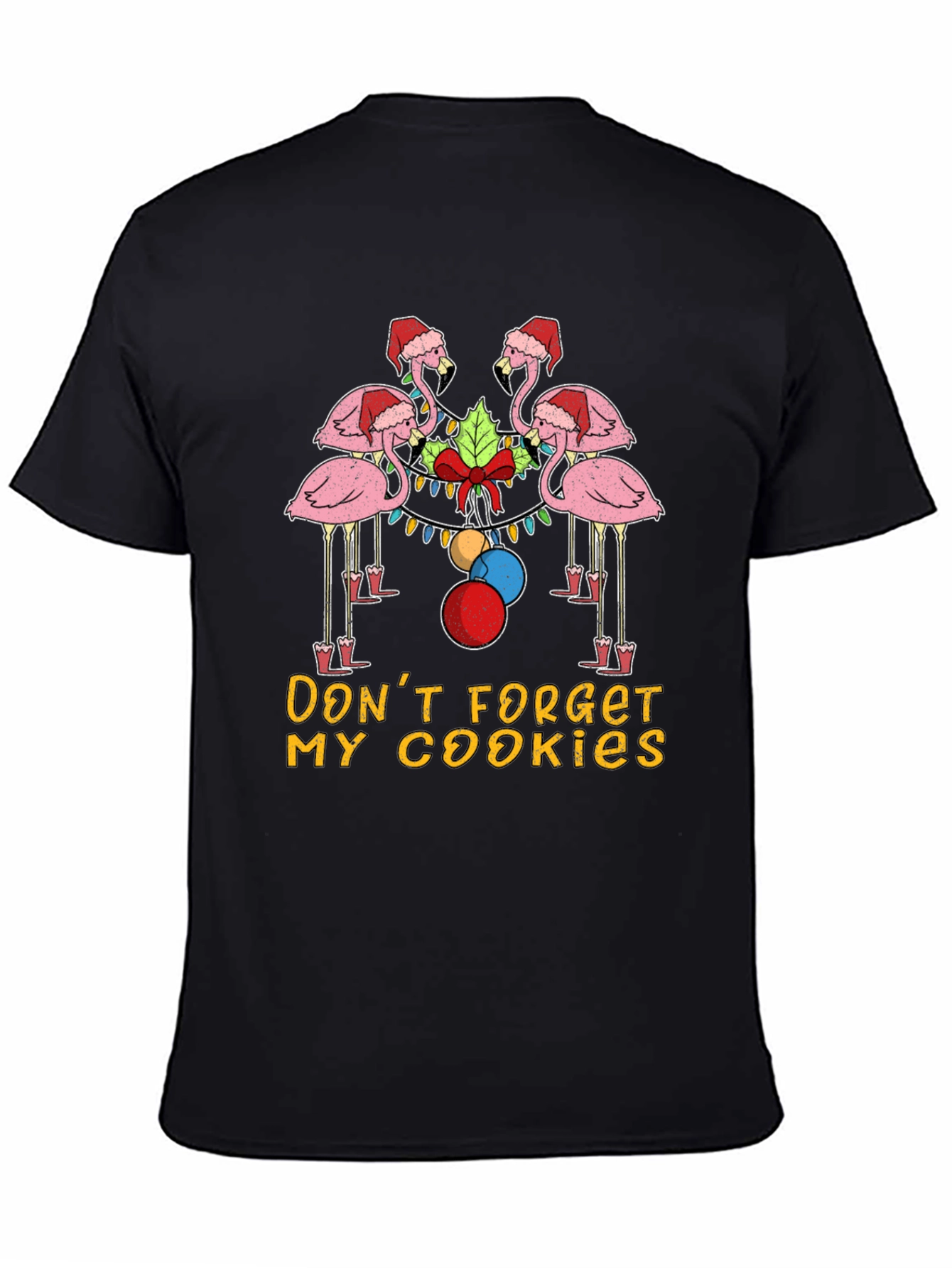 Flamingo Christmas Cookie T-Shirt