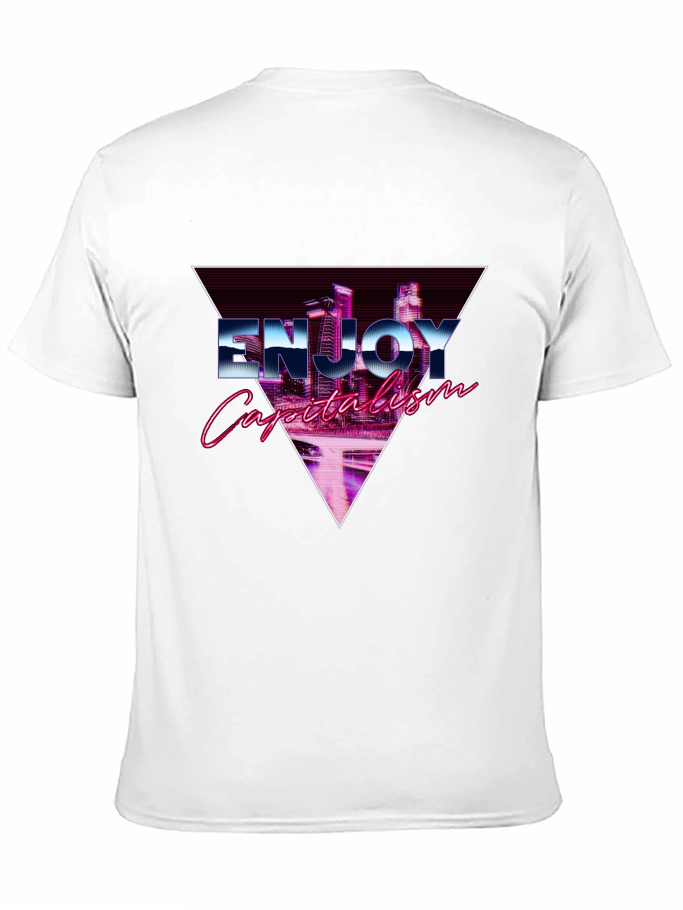 Enjoy Capitalism Vaporwave Graphic T-Shirt