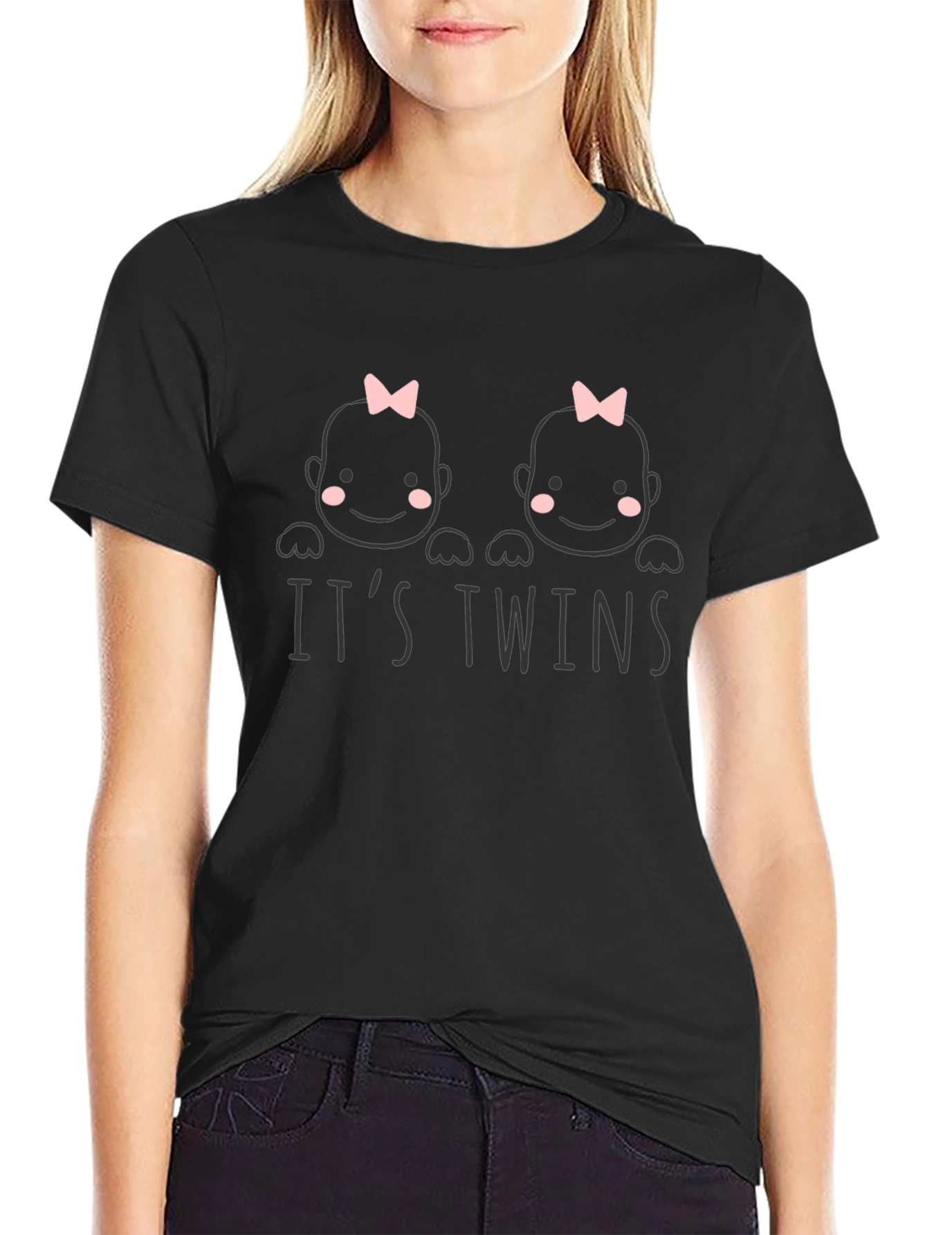 Its Twins Baby Girl T-Shirt