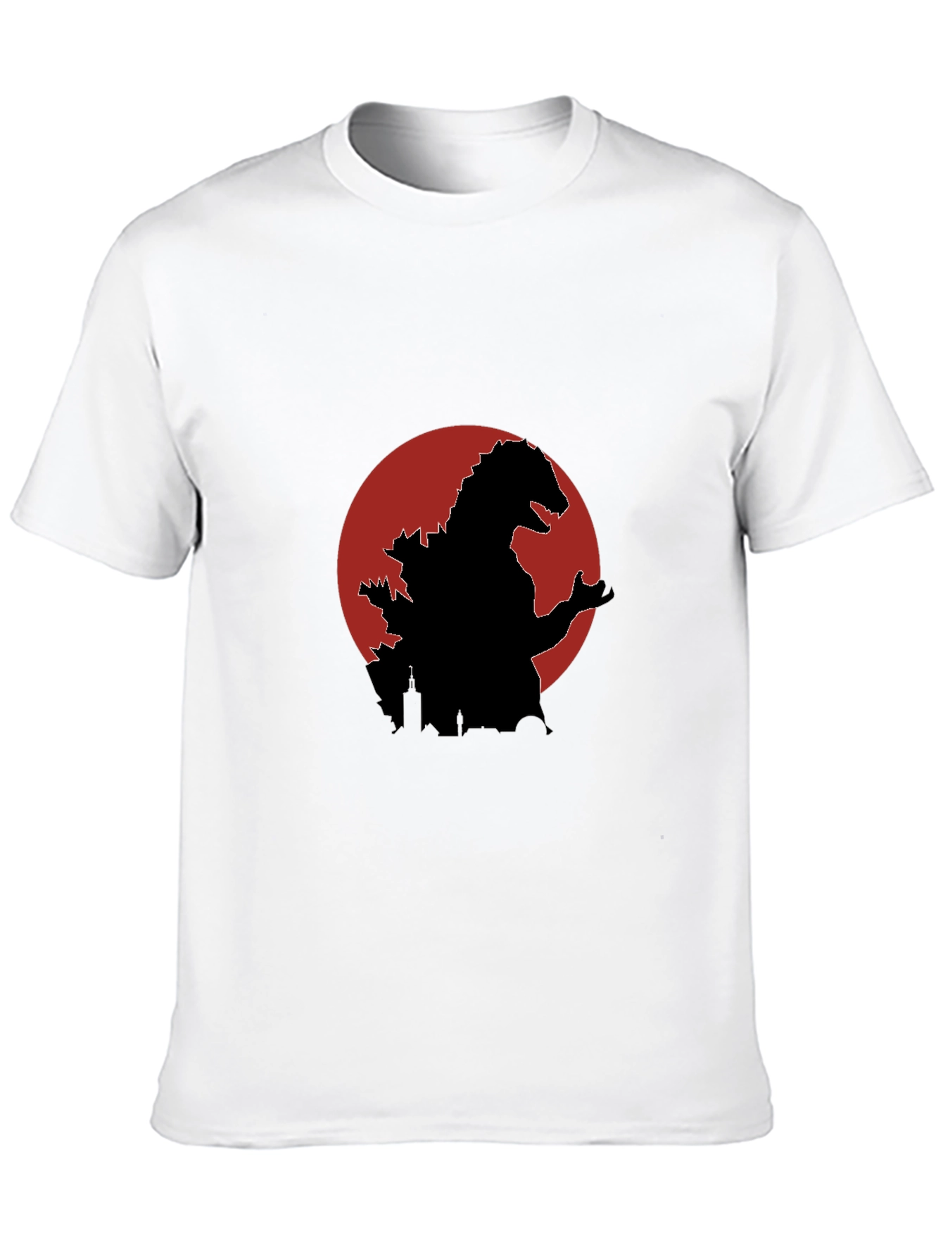 Godzilla Silhouette Graphic Tee - Black