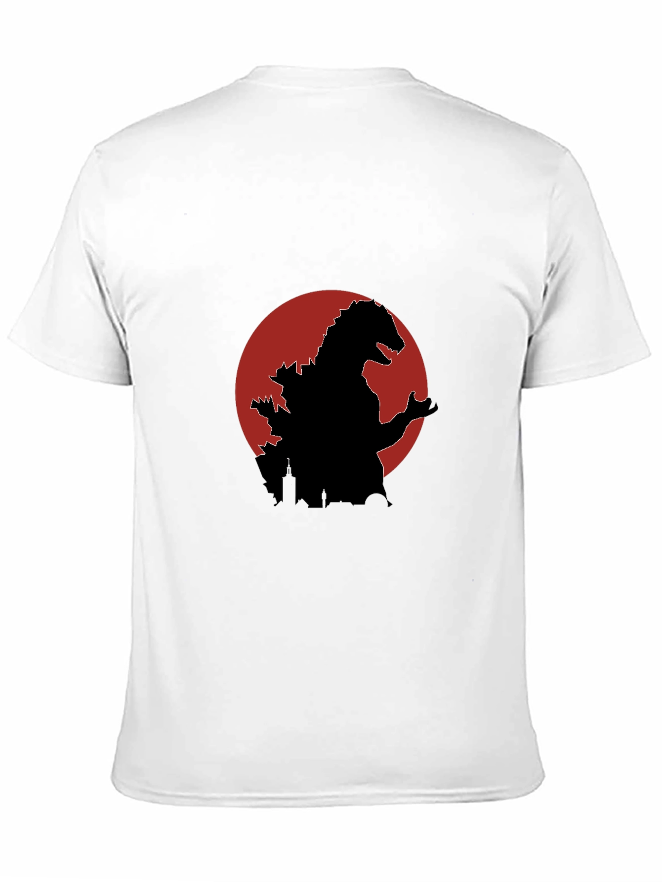 Godzilla Silhouette Graphic Tee - Black