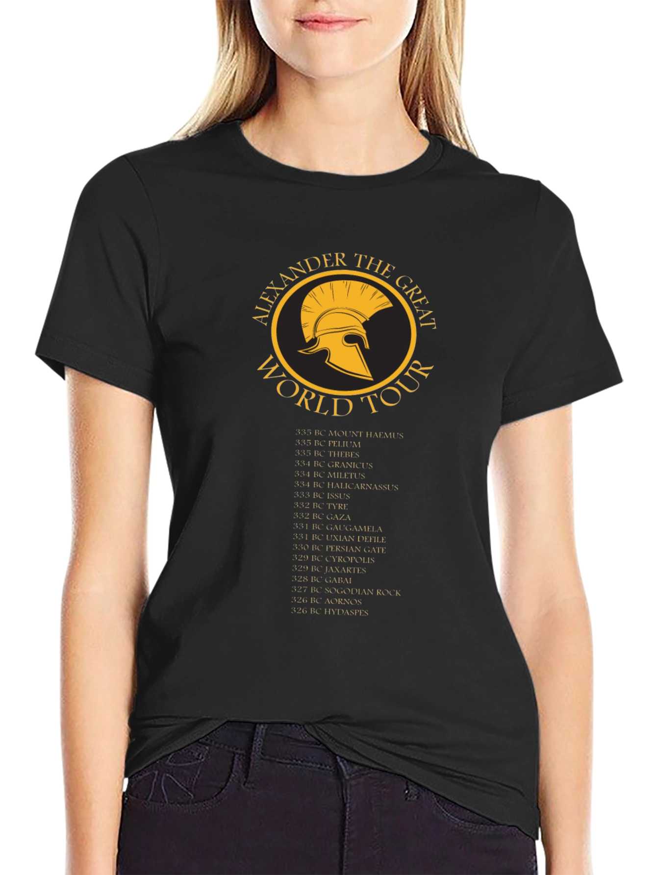 Alexander the Great World Tour T-Shirt - Black