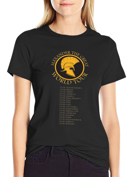 Alexander the Great World Tour T-Shirt - Black