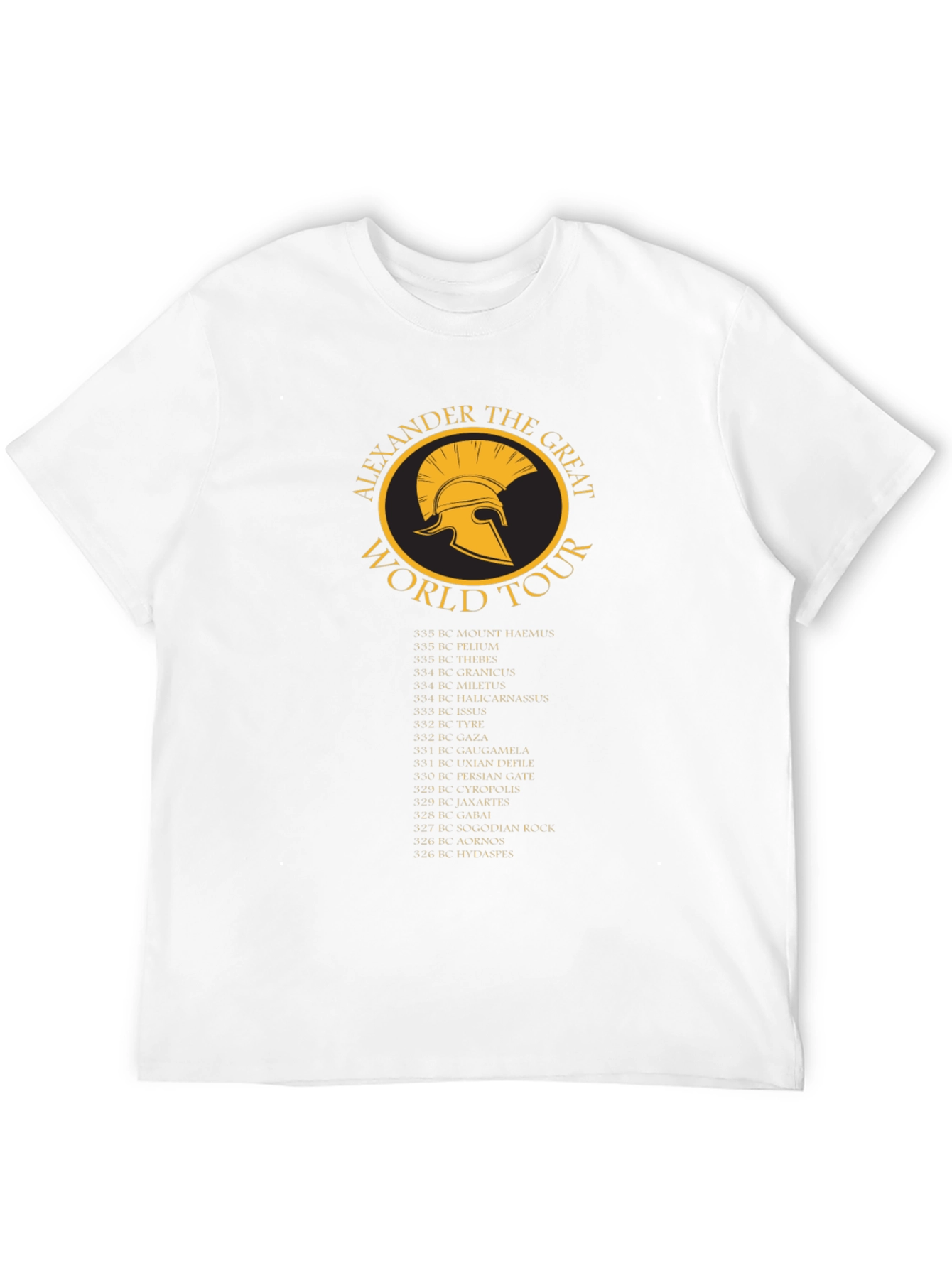 Alexander the Great World Tour T-Shirt - Black