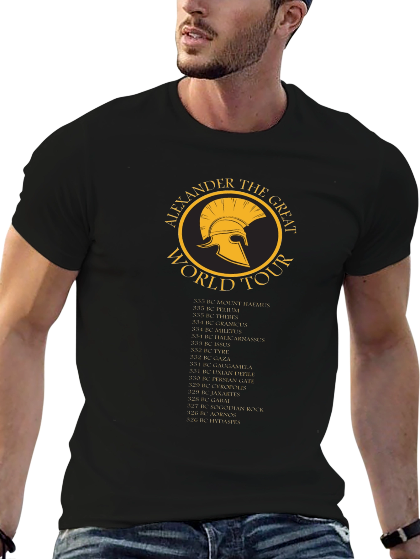 Alexander the Great World Tour T-Shirt - Black