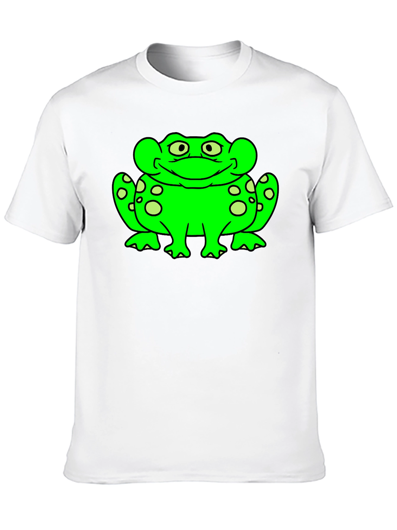Frog Graphic Tee - Black Cotton T-Shirt