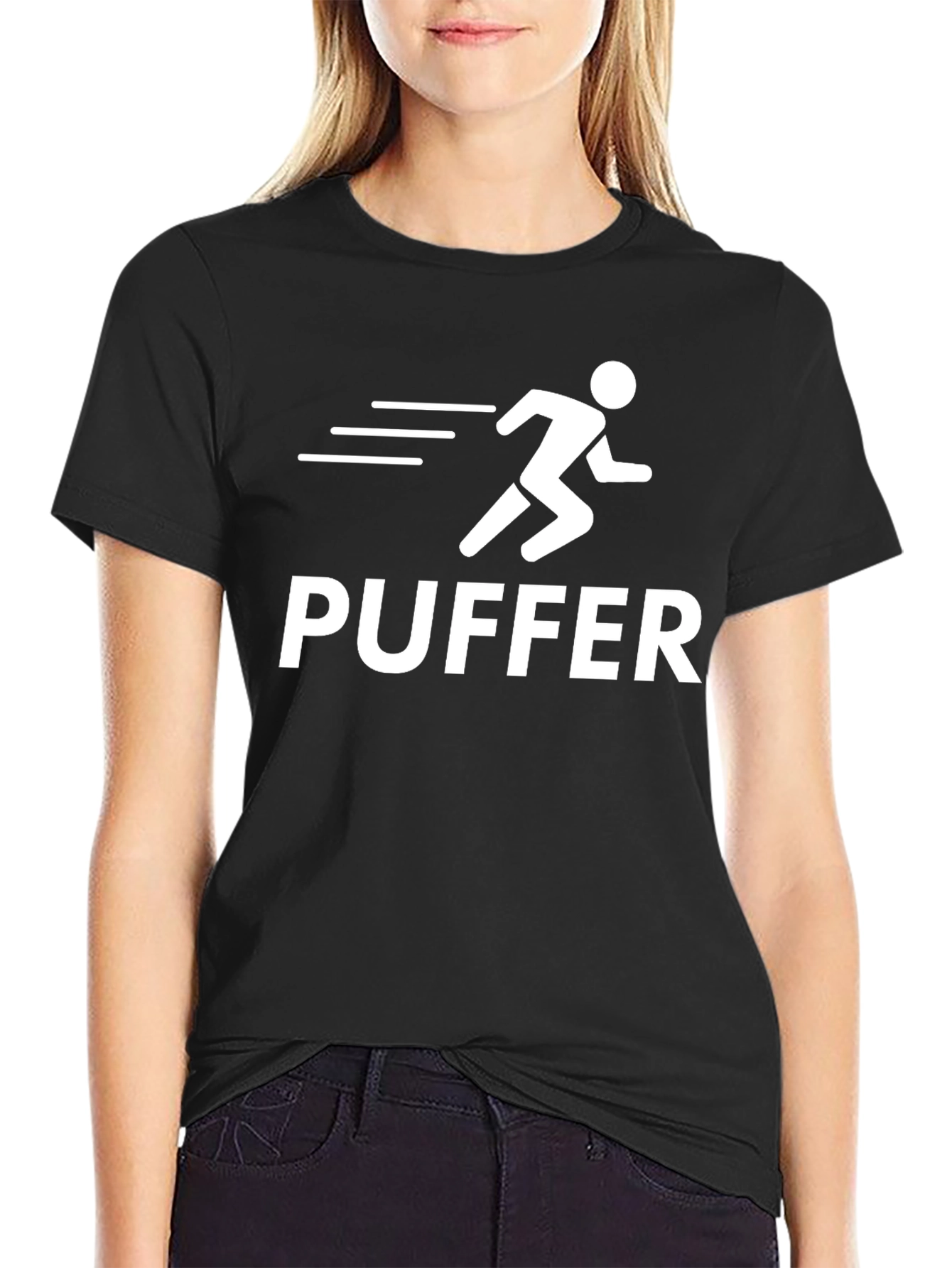 Puffer Running Man Graphic T-Shirt