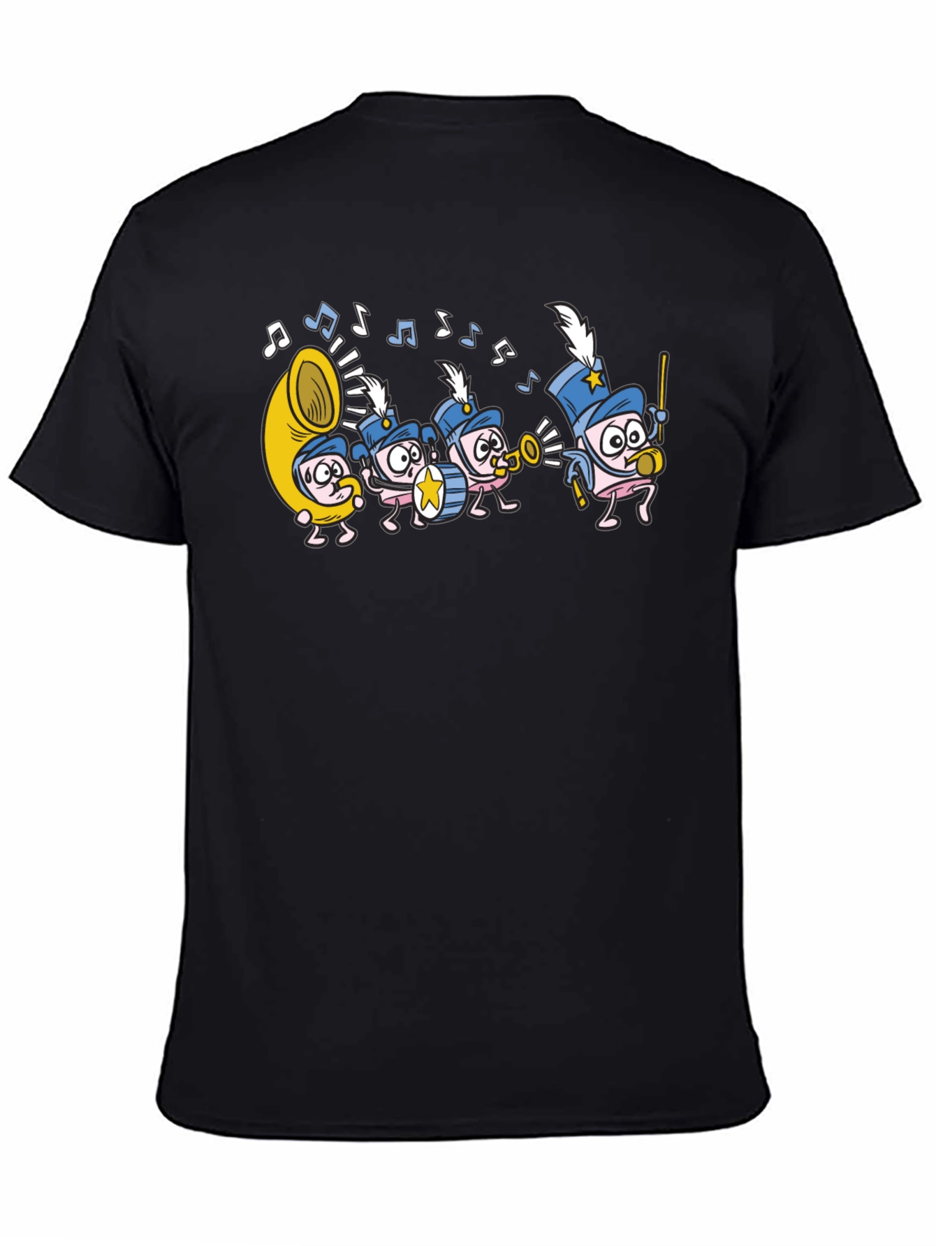 Marching Band T-Shirt - Musical Cartoon Graphic Tee
