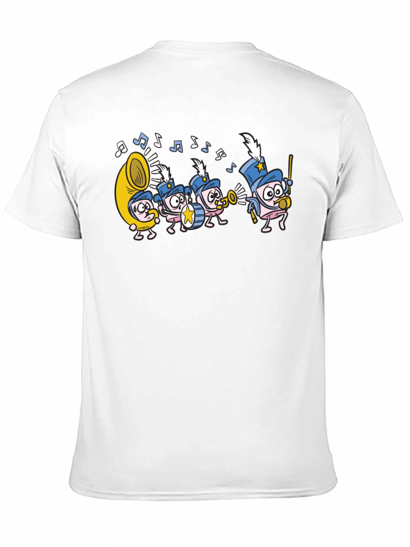 Marching Band T-Shirt - Musical Cartoon Graphic Tee