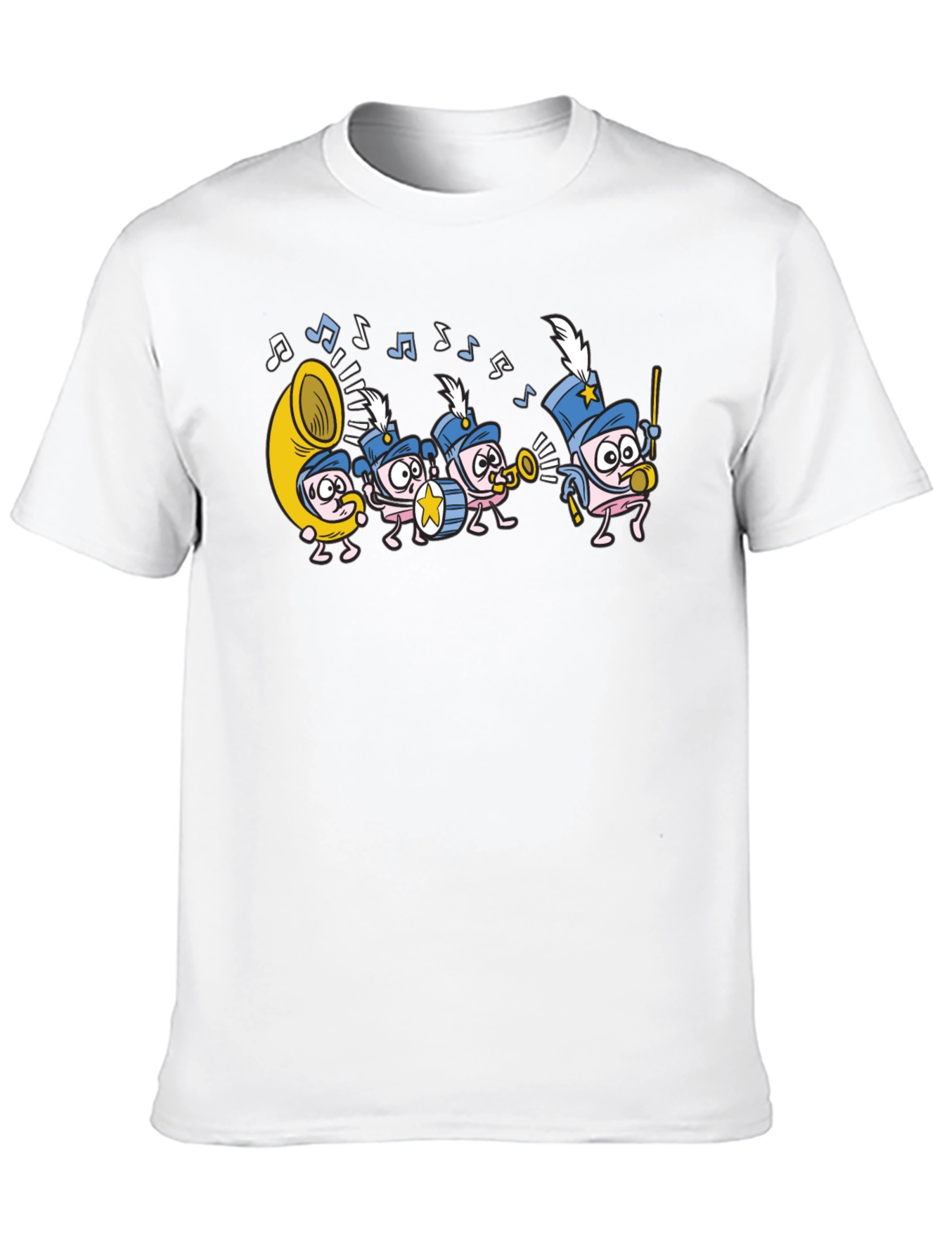 Marching Band T-Shirt - Musical Cartoon Graphic Tee