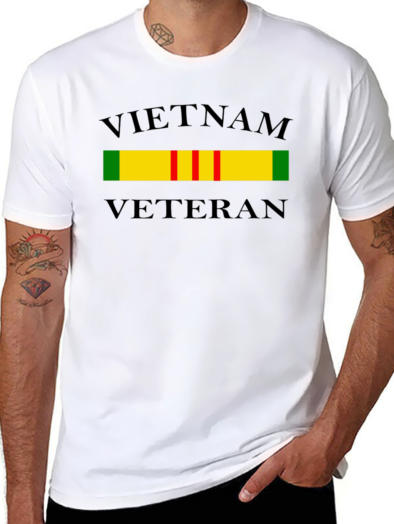 Vietnam Veteran T-Shirt - Black Tee