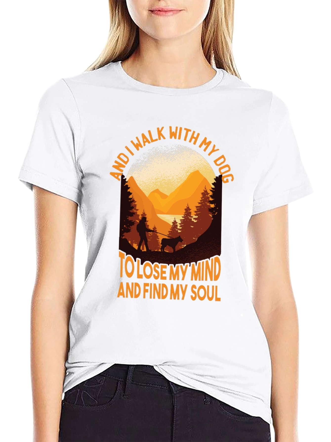Walk With My Dog Graphic Tee