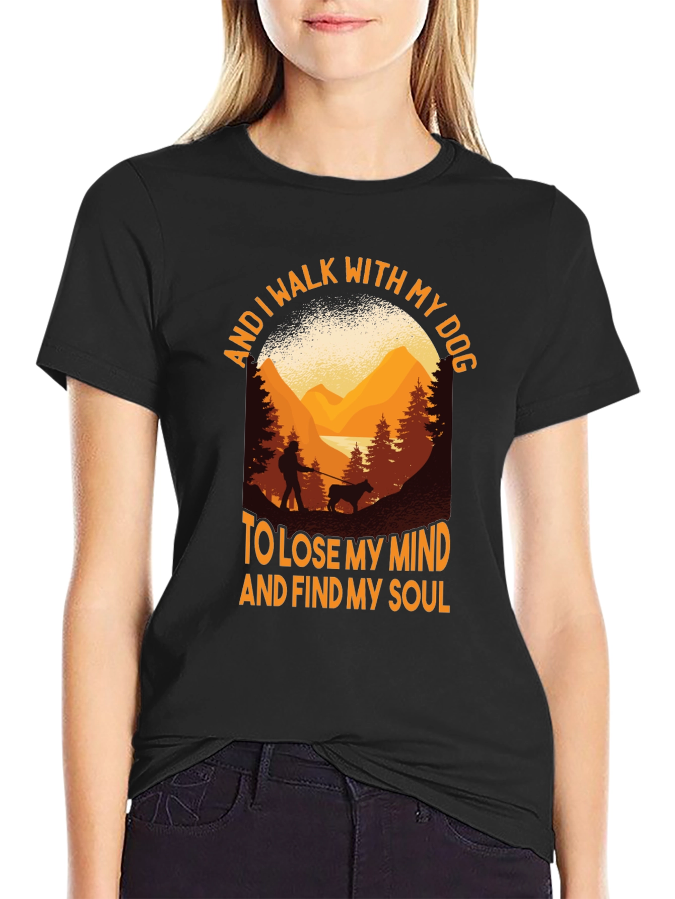 Walk With My Dog Graphic Tee