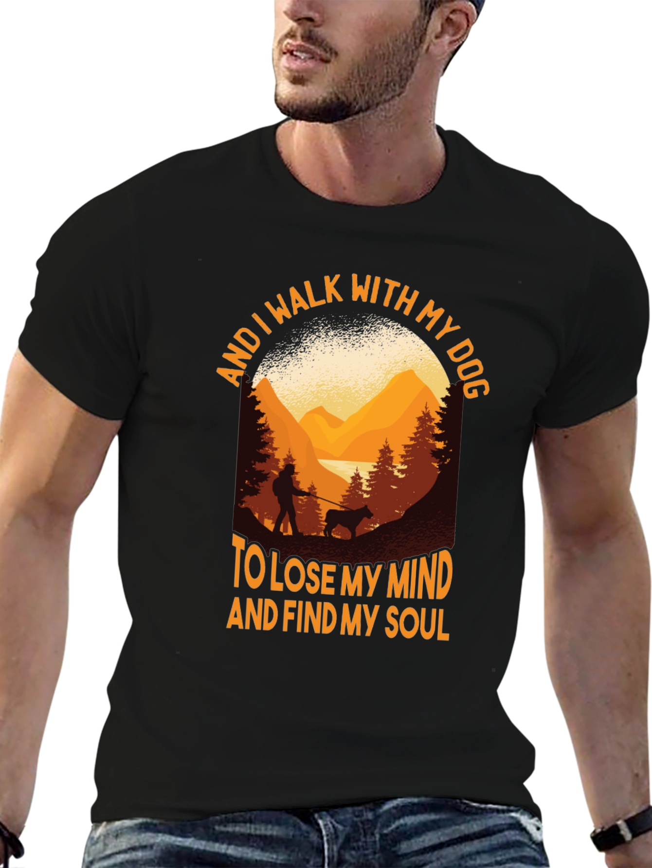 Walk With My Dog Graphic Tee