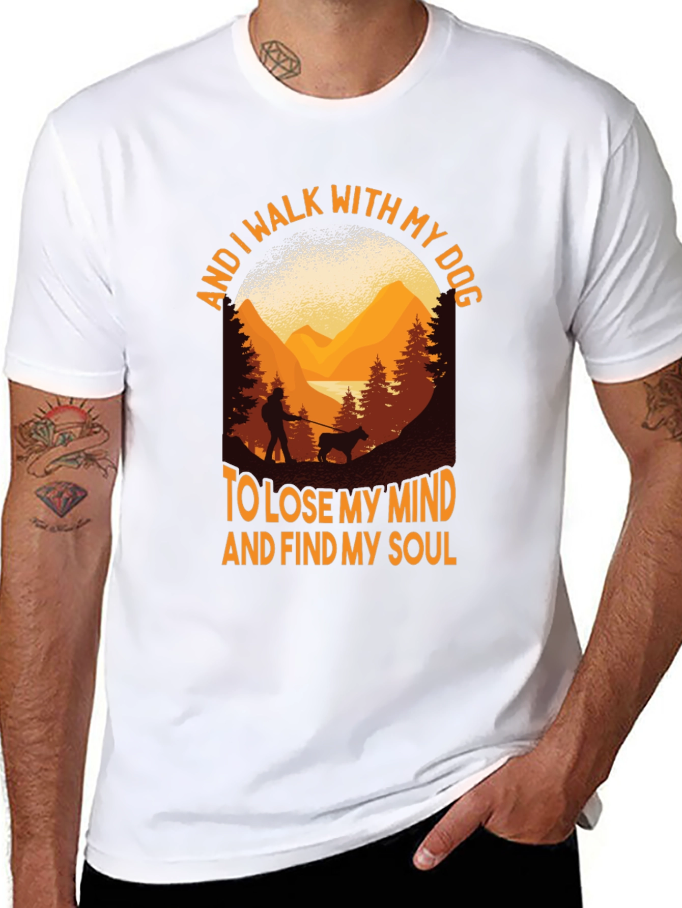 Walk With My Dog Graphic Tee