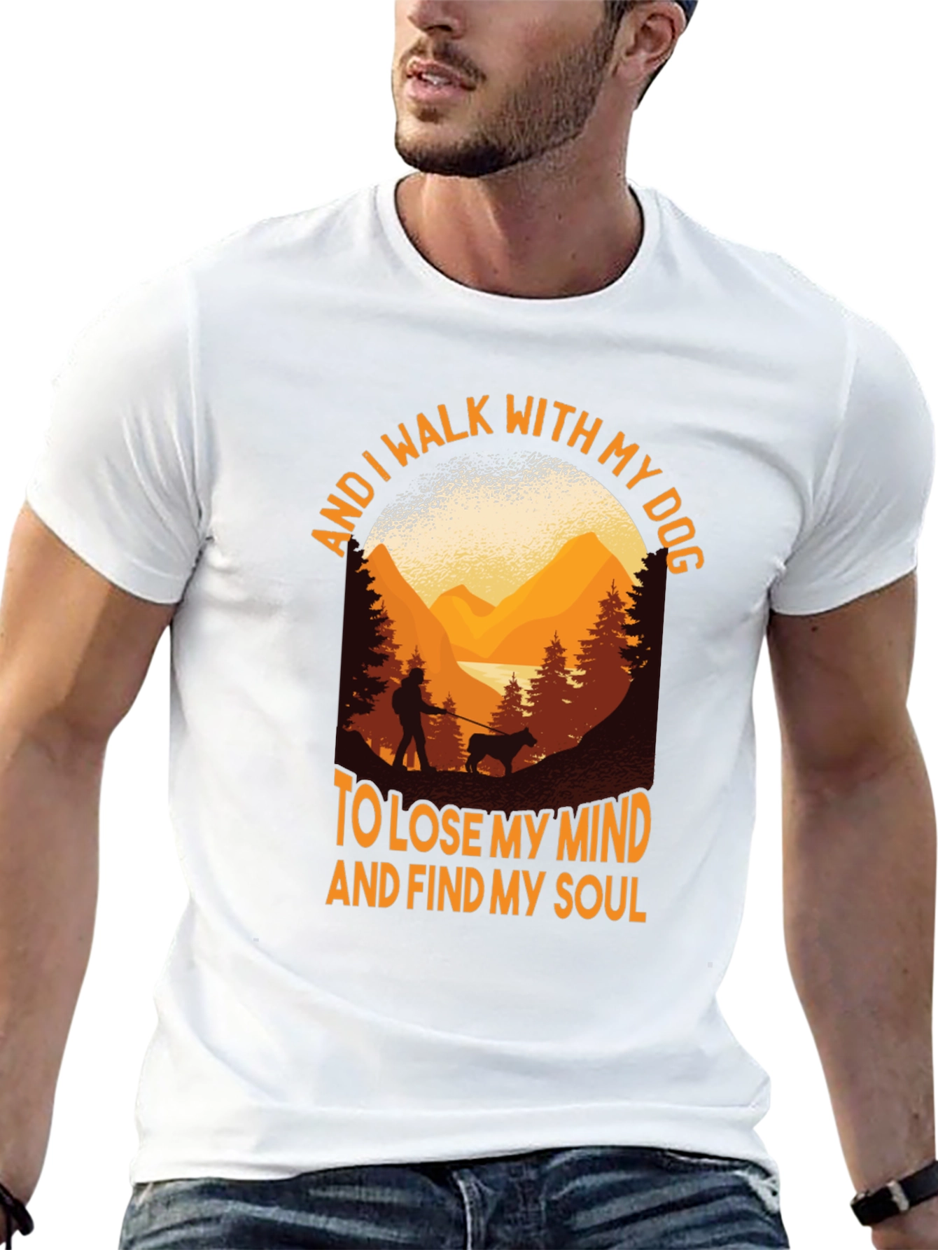 Walk With My Dog Graphic Tee