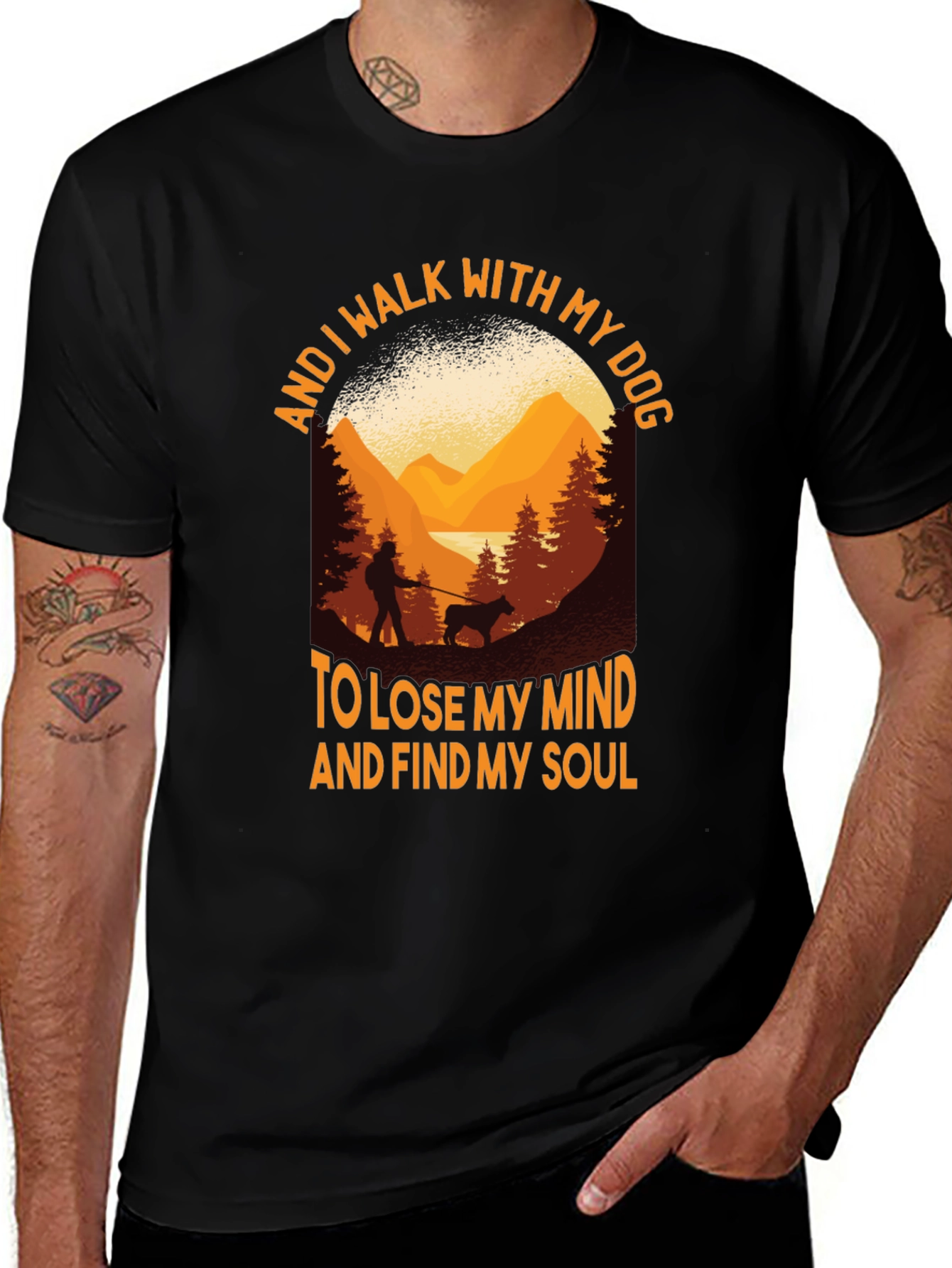 Walk With My Dog Graphic Tee
