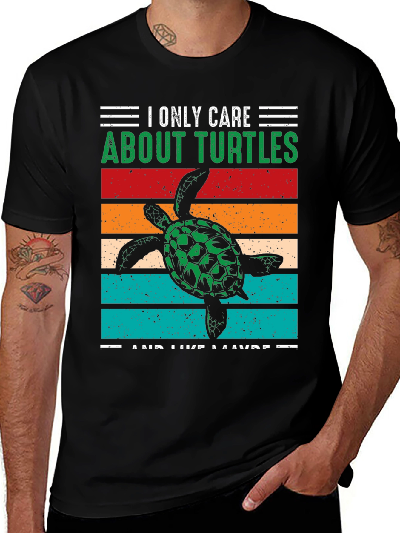 I Only Care About Turtles Graphic T-Shirt