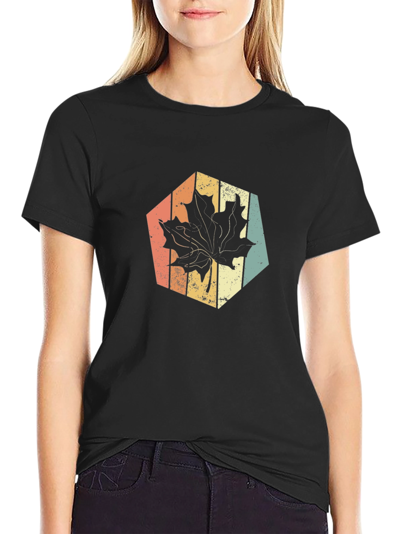 Retro Maple Leaf Graphic Tee