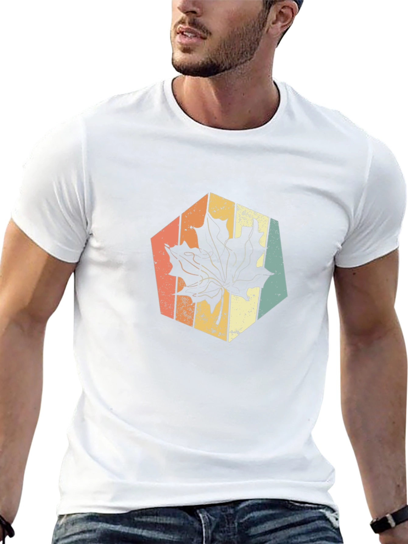 Retro Maple Leaf Graphic Tee