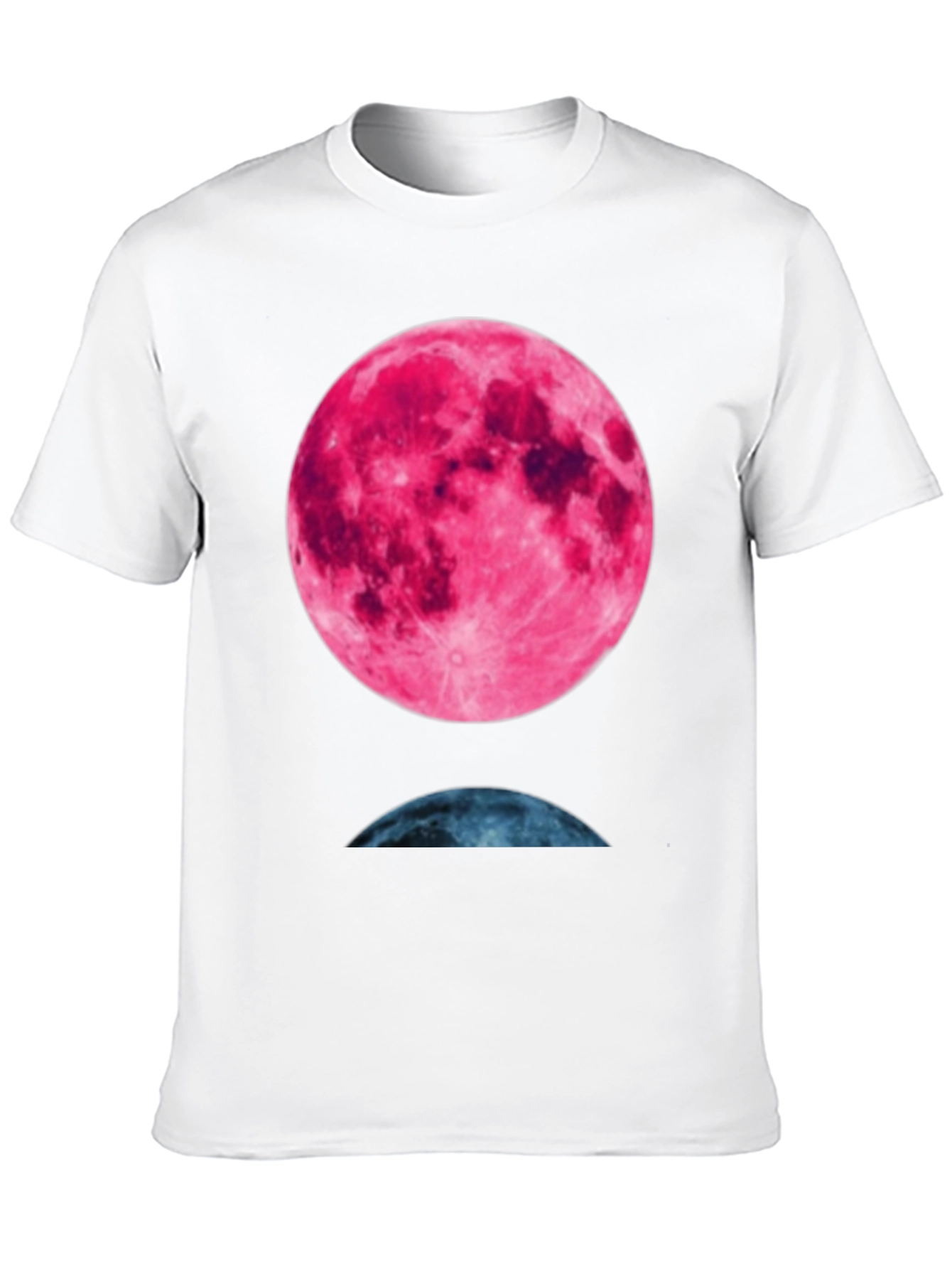 Lunar Phase Graphic Tee - Unique Moon Design