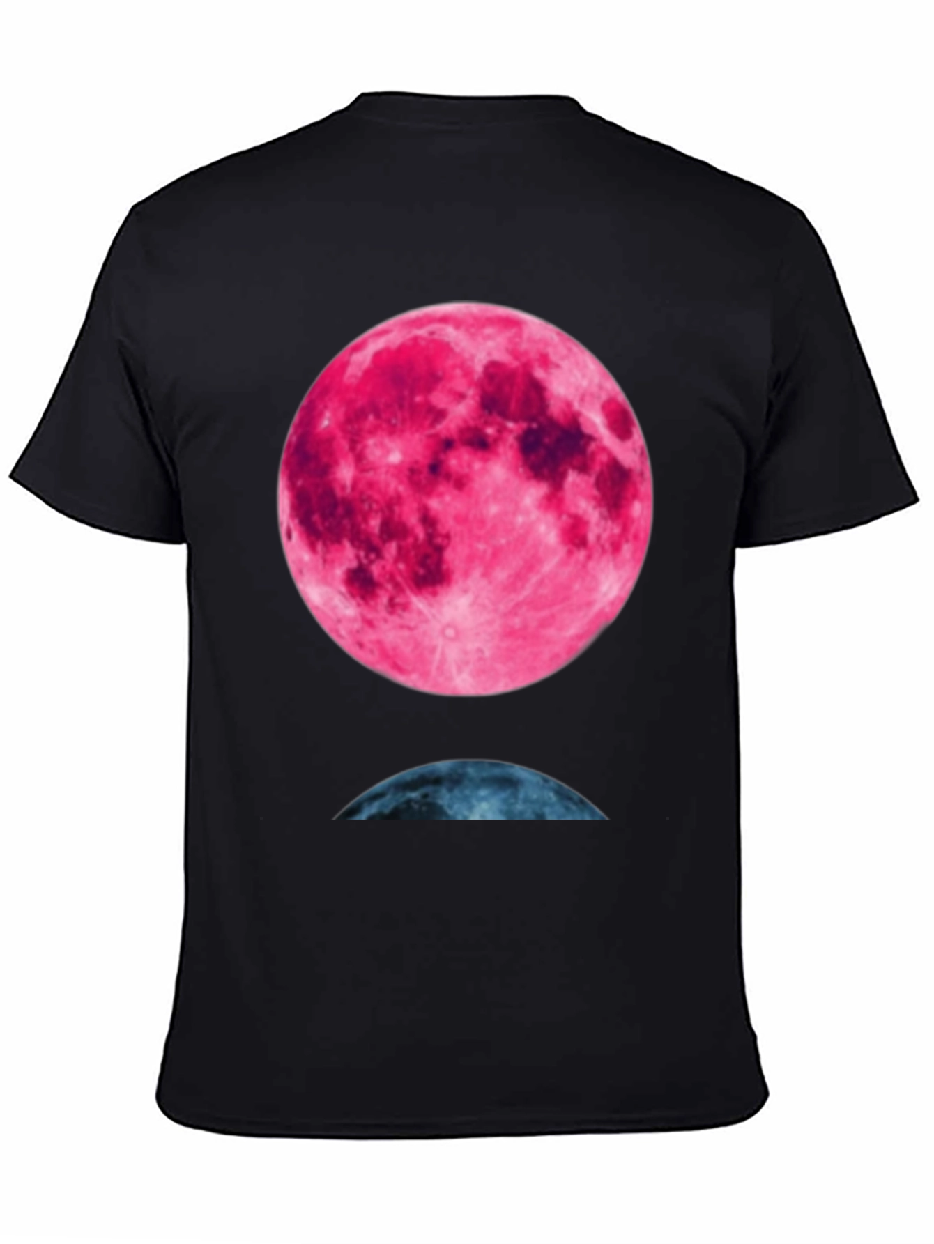 Lunar Phase Graphic Tee - Unique Moon Design