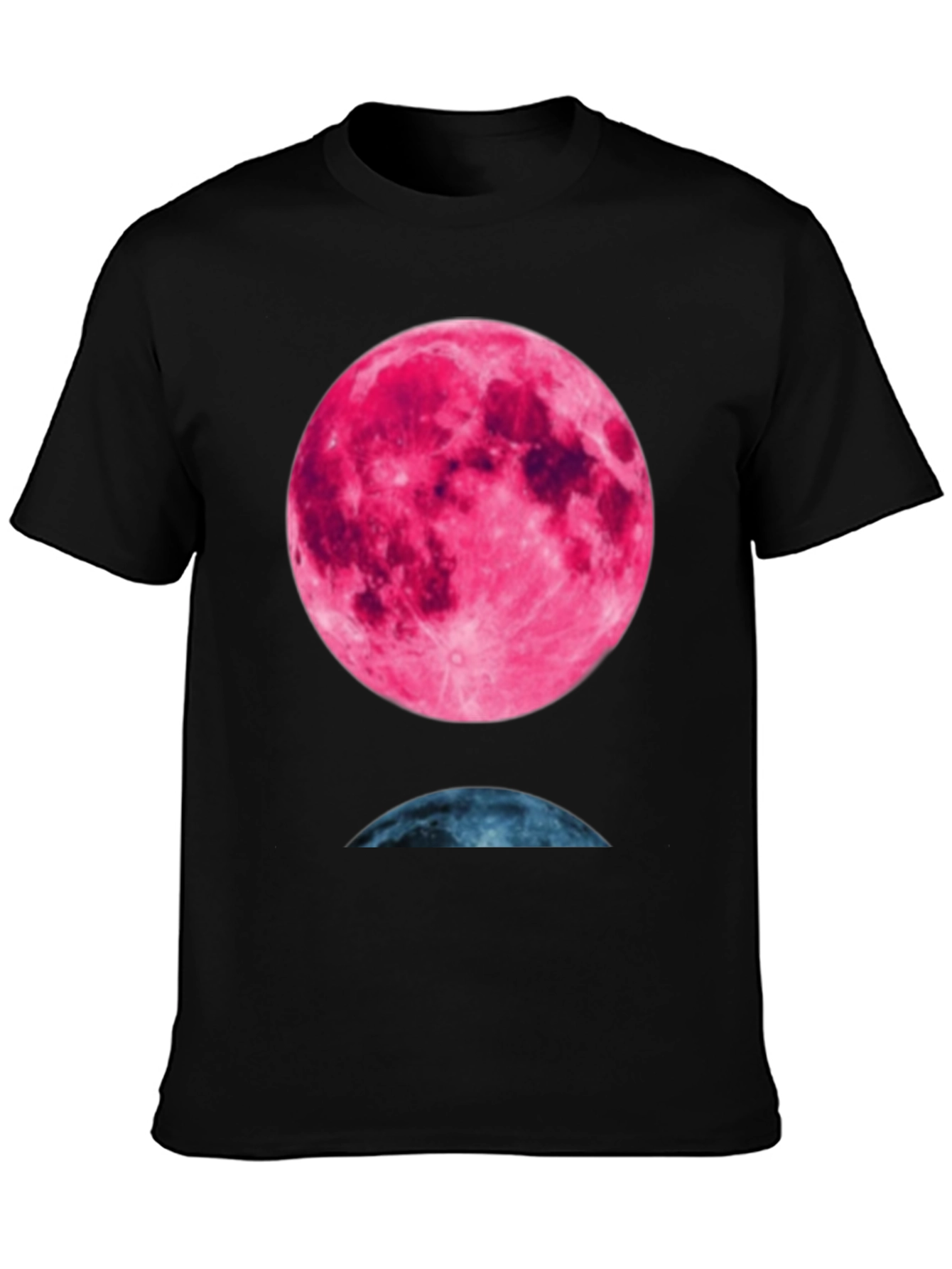 Lunar Phase Graphic Tee - Unique Moon Design