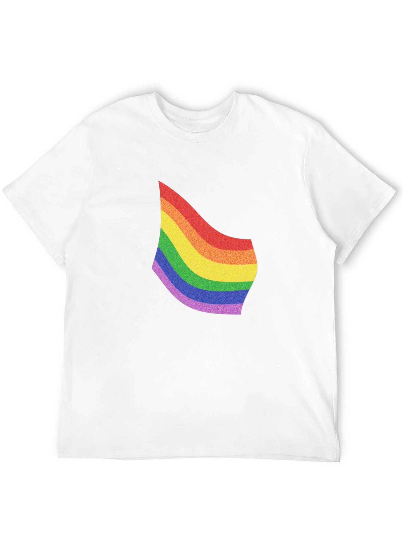 Pride Rainbow Graphic Tee - Soft Cotton Blend
