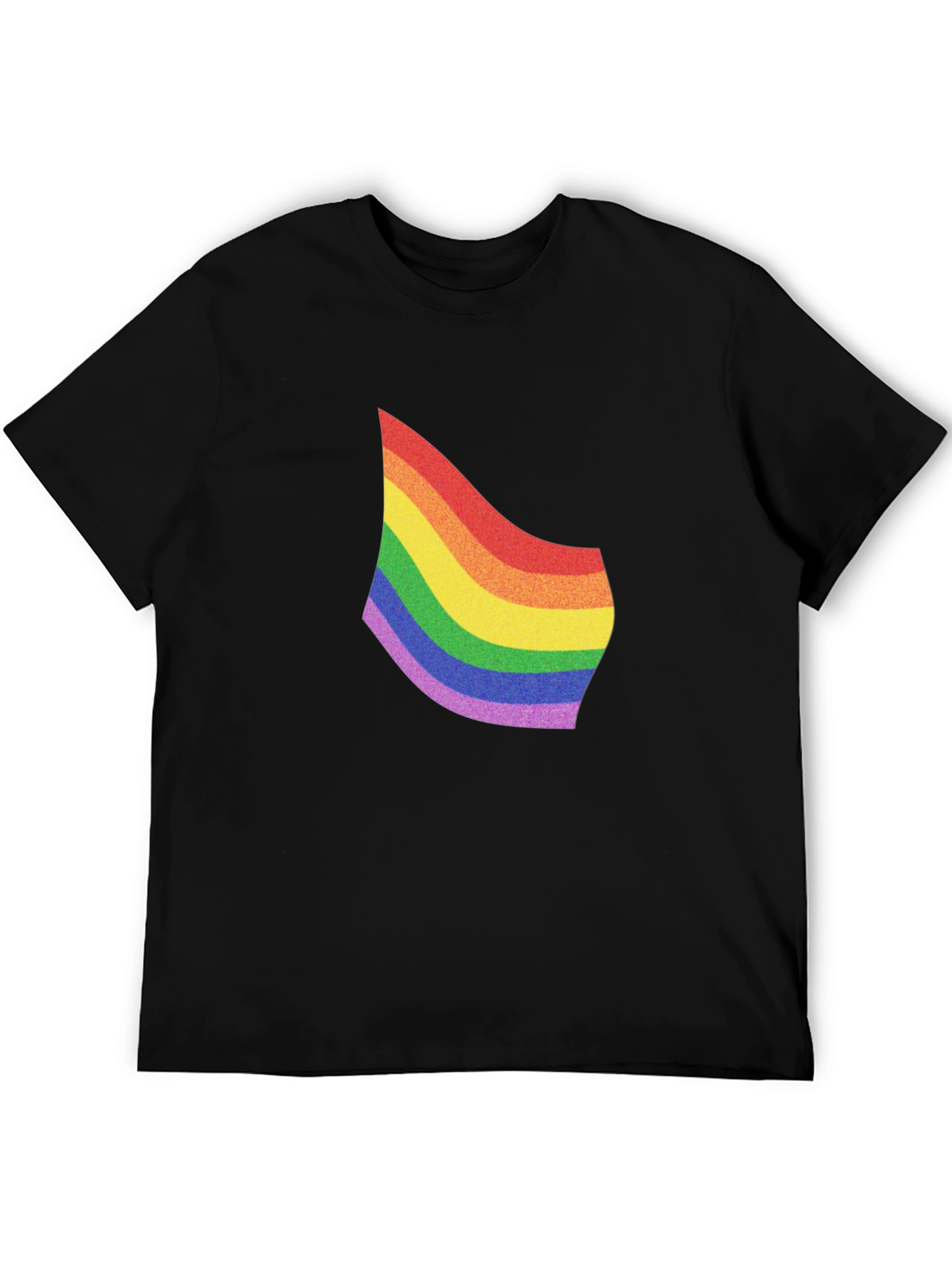 Pride Rainbow Graphic Tee - Soft Cotton Blend