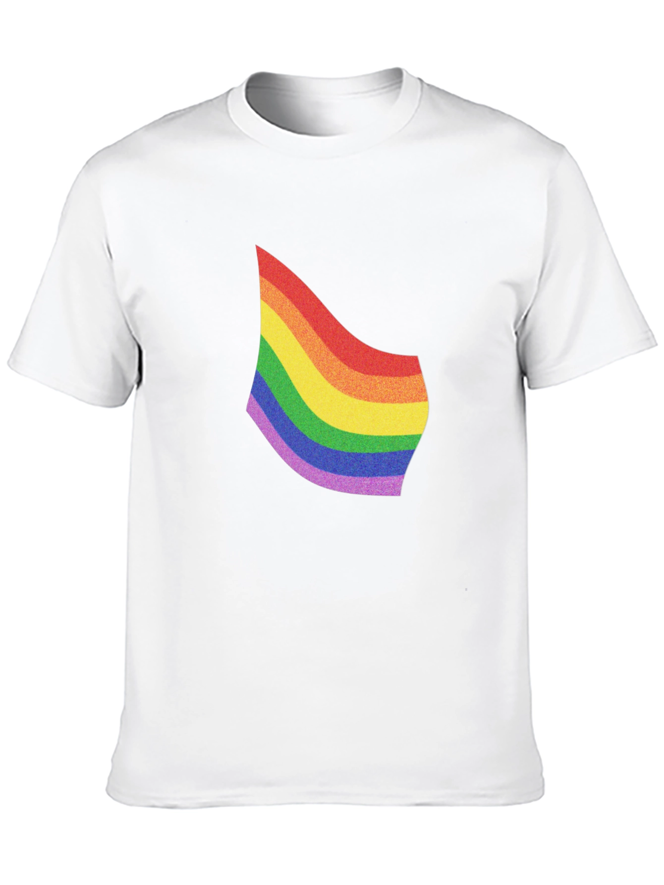 Pride Rainbow Graphic Tee - Soft Cotton Blend