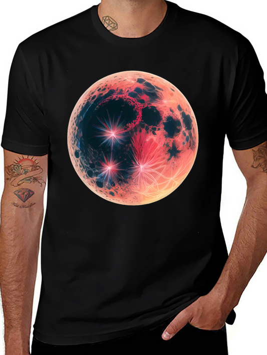 Lunar Eclipse Graphic Tee - Mens Black T-Shirt