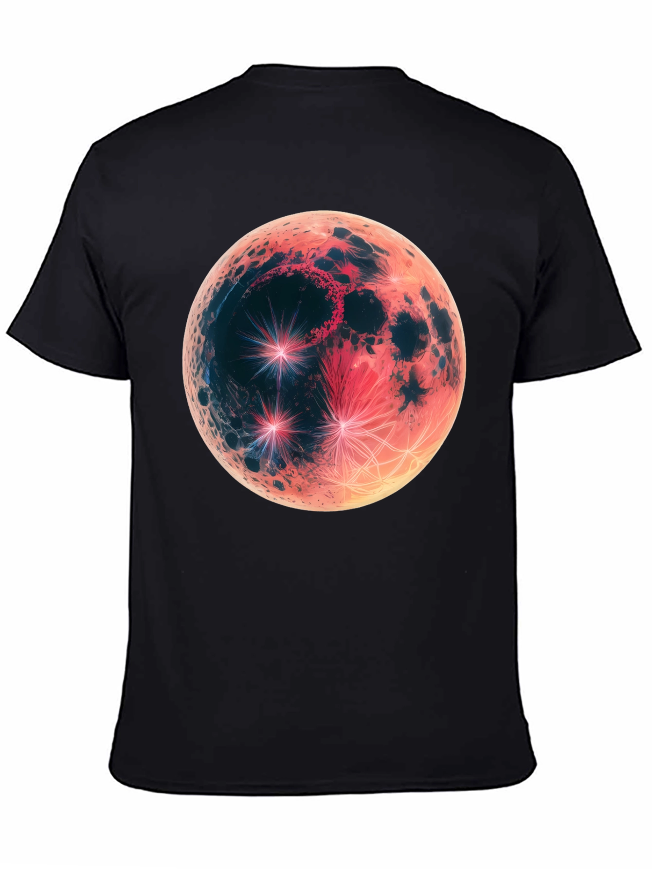 Lunar Eclipse Graphic Tee - Mens Black T-Shirt