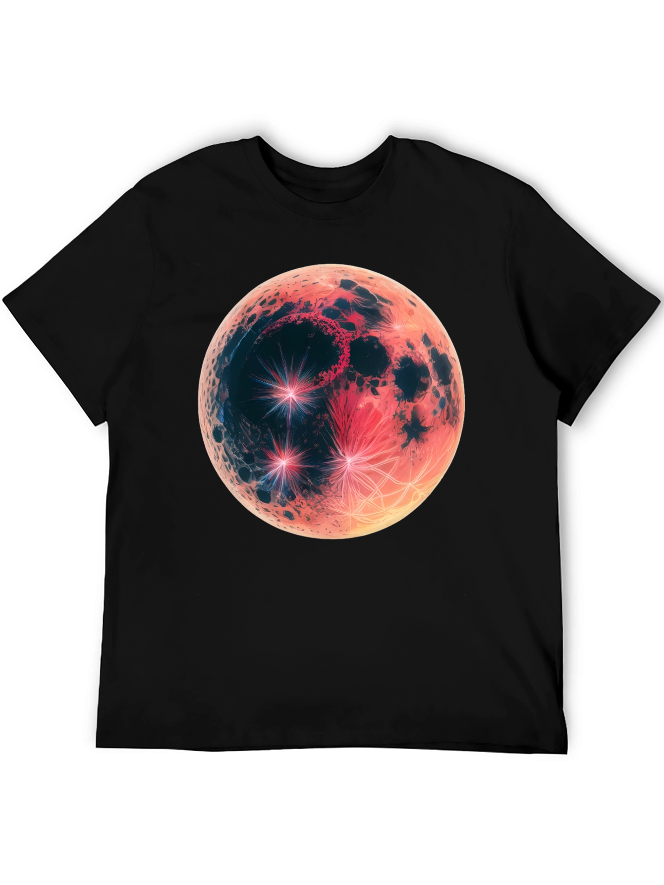 Lunar Eclipse Graphic Tee - Mens Black T-Shirt