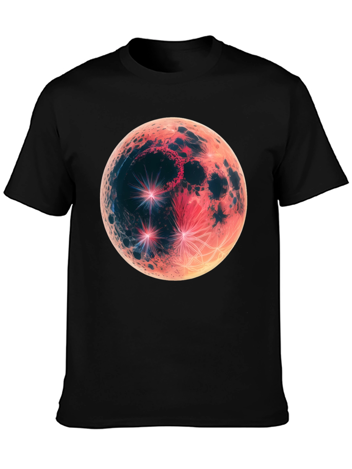 Lunar Eclipse Graphic Tee - Mens Black T-Shirt