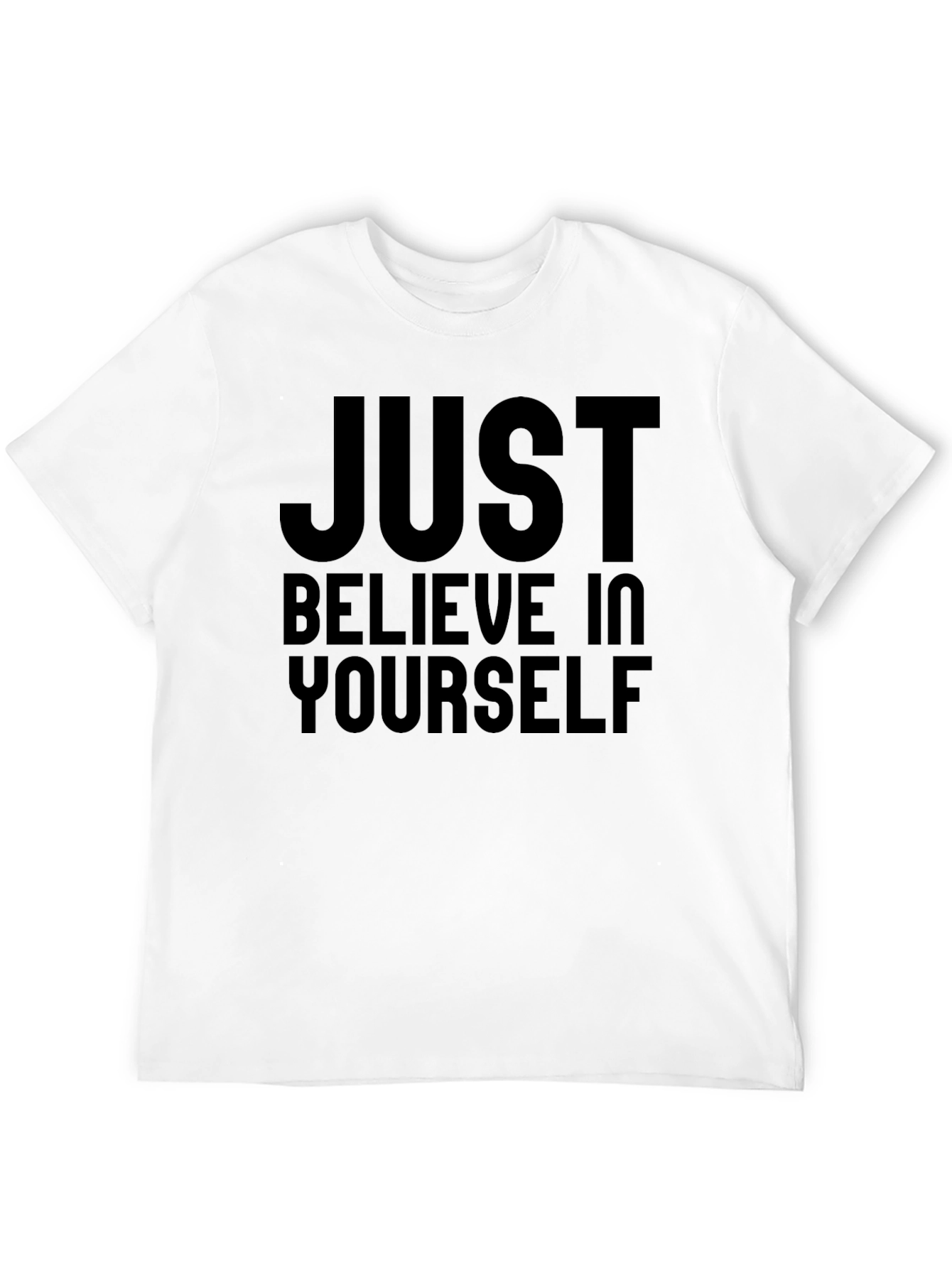 Inspirational Black T-Shirt - Believe In Yourself