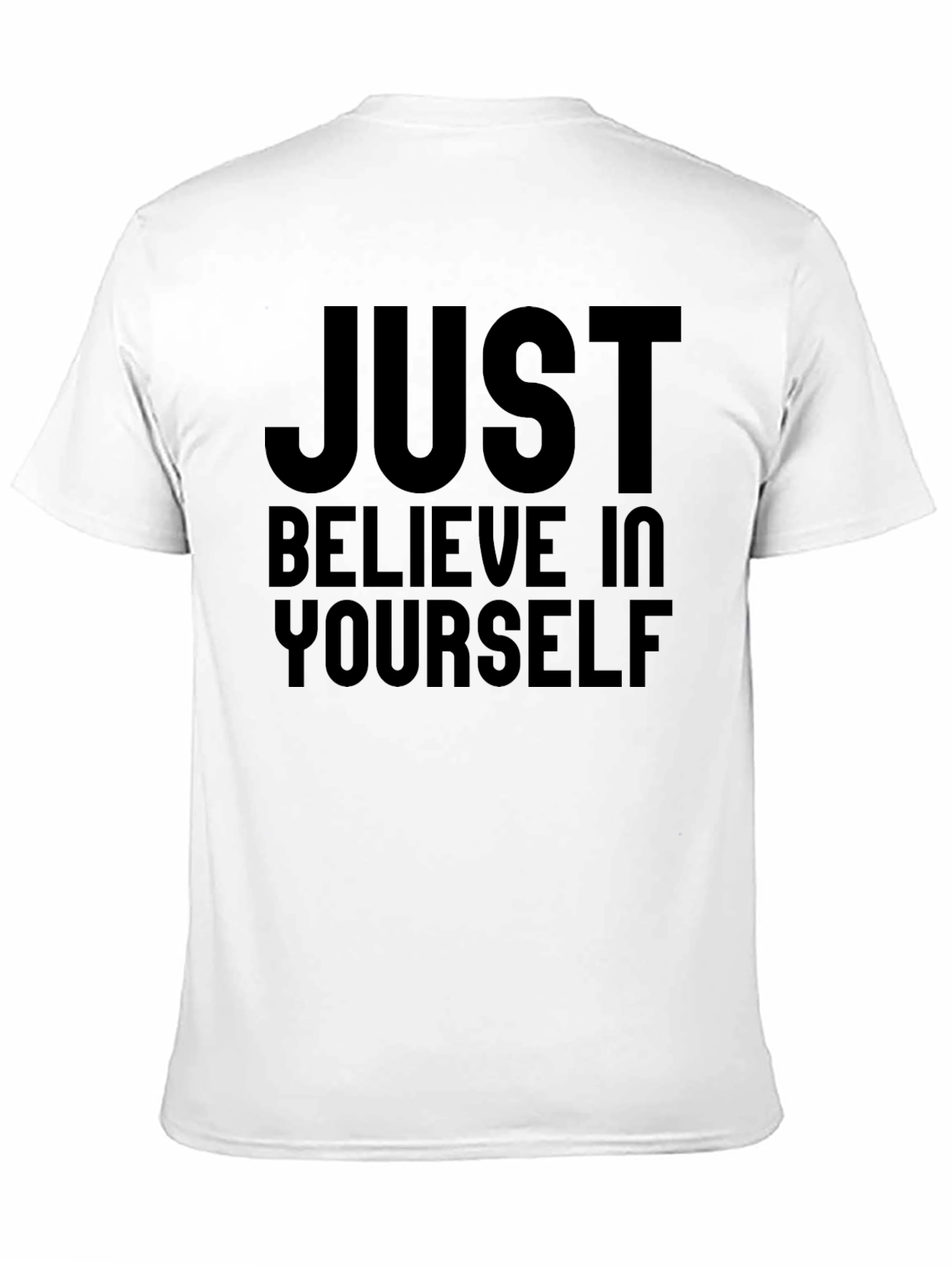 Inspirational Black T-Shirt - Believe In Yourself
