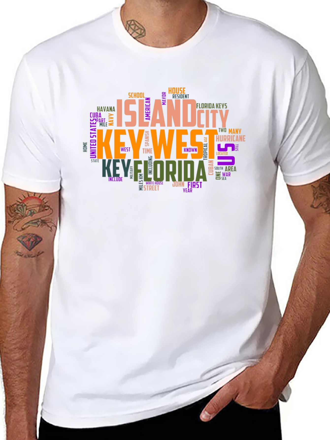 Key West Word Art T-Shirt