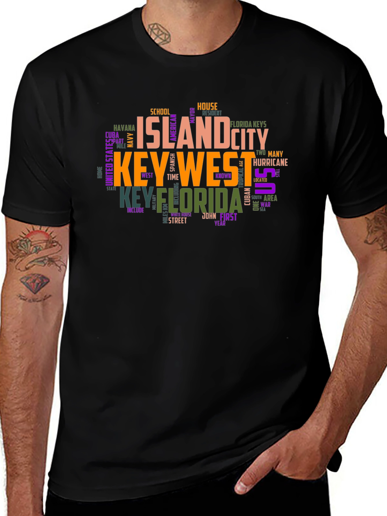 Key West Word Art T-Shirt
